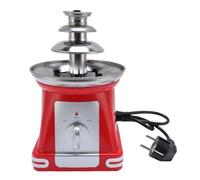 QWUUYEC Fuente de Chocolate de 3 Niveles, Máquina Eléctrica de Fondue de Acero Inoxidable, 750g, 110V - Diseño en Cascada, Funcionamiento Silencioso, Ideal para Bodas y Fiestas