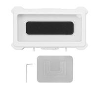 QWUUYEC Funda Impermeable para Teléfono de Ducha, Soporte Giratorio con Pantalla Táctil, Montaje en Pared, Estante para Baño y Cocina, Blanco - Protección Total contra Agua, Fácil (9801W Blanca)