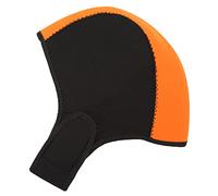 QWUUYEC Gorro Neopreno Térmico para Buceo y Surf, Protección Solar UV, Secado Rápido, Unisex - Alta Elasticidad, Comodidad y Calidez en Agua Fría (Negro Naranja)