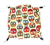 QWUUYEC Hamaca colgante para mascotas, para hámster, ardilla, cama cálida de invierno, jaula de cueva, lona de felpa, S y L, suave y acogedora, uso de dos caras, ideal para mascotas pequeñas (tamaño