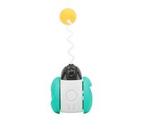 QWUUYEC Juguete para Gatos Automático con Movimiento de Equilibrio, Interactivo con Catnip y Sonido de Pájaros, Color Azul - Sin Necesidad de Pilas, Estimula la Actividad y Curiosidad (Azul)