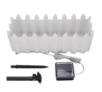 QWUUYEC Maceta Luminosa LED Solar, RGB 8 Modos, IP55, 8-10h Autonomía - Iluminación Automática Nocturna, Fácil Instalación sin Cables, Ideal para Jardín y Balcón