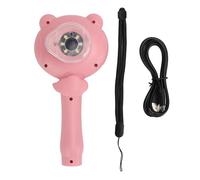 QWUUYEC Microscopio Digital Portátil Infantil 48MP 2,5K, Pantalla IPS 2 Pulgadas, Zoom 8X, Luz LED, ABS Azul - Alta Resolución, Diseño Ergonómico, Ideal para Educación Científica (Rosa)