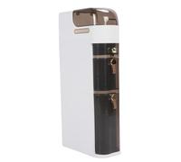 QWUUYEC Mueble Auxiliar Estrecho de Almacenaje, Gabinete con Ruedas, Pequeño, Transparente, para Baño, Cocina y Lavandería - Diseño Delgado, Fácil Acceso, Movilidad Versátil (4 Capas)