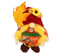 QWUUYEC Muñeco Duende de Peluche, Juguete de Tela Suave, Color Calabaza Brillante, Adorno Decorativo para Hogar - Diseño Lindo, Estabilidad Fuerte, Ideal para Decoración y Fiestas