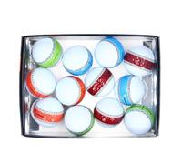 QWUUYEC Pelotas de Golf PU 3 Capas, 12 Unidades, Goma y Poliuretano, con Línea de Vista Orbital 360° - Alta Precisión, Estabilidad Mejorada, Entrenamiento y Competición de Golf