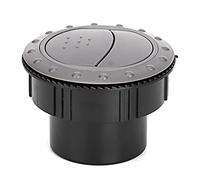 QWUUYEC Salida de aire redonda de 2,4 pulgadas para aire acondicionado, recambios universales para autobuses RV, barco, gris - Fácil instalación, material resistente, reemplazo ideal (gris)