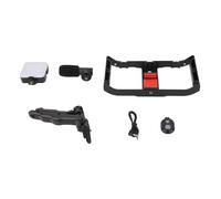 QWUUYEC Smartphone Video Microphone Kit, Kit de Vlogging con Jaula para Cámara, Luz de Relleno, Trípode y Control Remoto - Reducción de Ruido Inteligente, Iluminación Suave, para