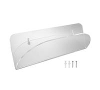 QWUUYEC Soporte de Pared para Skateboard en Acrílico, Rack de Exhibición Transparente 28x10cm, Soporte Seguro para Longboard y Deck - Diseño Multifuncional, Ahorra Espacio, Fácil