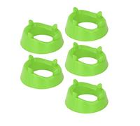 QWUUYEC Soporte para Balón Redondo 5 Piezas, Exhibidor de Pelotas de Plástico, Compatible con Fútbol, Baloncesto y Vóleibol - Durable y Multiusos, Ideal para Exhibición y Entrenamiento (Verde)