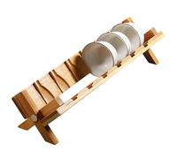 QWUUYEC Soporte para Tazas Plegable, Colgador de Tazas de Árbol, Organizador con Rejilla de Drenaje para Café en Hogar y Oficina - Portátil, Multifuncional, Ahorra Espacio