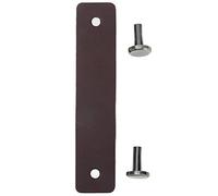 QWUUYEC Tiradores de Cajón de Cuero PU, Manijas de Gabinete Modernas y Resistentes, 12,6x2,6cm - Diseño Europeo Anticolisión, Duraderas y Elegantes para Muebles (Marrón oscura)