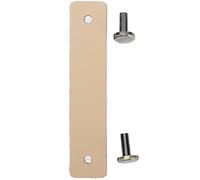 QWUUYEC Tiradores de Cajón de Cuero PU, Manijas de Gabinete Modernas y Resistentes, 12,6x2,6cm - Diseño Europeo Anticolisión, Duraderas y Elegantes para Muebles (Marrón claro)