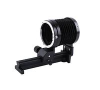 QWUUYEC Tubos de Extensión Macro para Cámara EF, Bellows con Montura y Trípode Ajustable - Ajuste Suave de Enfoque, Material Duradero de Aluminio y Plástico, Ideal para Fotografía