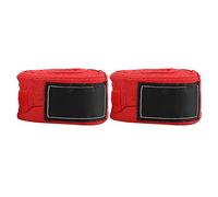 QWUUYEC Venda de Boxeo de Algodón 5M, 2 Piezas, Color Rojo, Protege Manos y Muñecas - Diseño Cómodo y Transpirable, Ideal para Entrenamiento y Lucha (Día)
