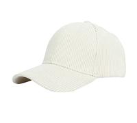 QWUVEDS Gorras Gorras Hombres Gorra de béisbol de pana para hombres y mujeres, sombreros deportivos, regalo cálido para viajes al aire libre, gorra de béisbol 62 cm, Blanco, Talla única