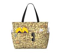 QWVBN Bolsa de viaje Treasure Maze Beach, ligera y reutilizable, adecuada para viajes familiares, gimnasio y aventuras al aire libre.