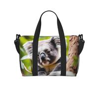 Qwvbn Happy Cute koala Prints Bolso cruzado de viaje, cómodo, ligero e impermeable, adecuado para viajes y uso diario.