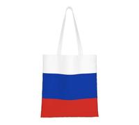 Qwvbn Las bolsas de lona con la bandera rusa son reutilizables y adecuadas para ir de compras, ir a la escuela, ir al trabajo, etc.