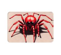 Qwvbn Linda pequeña araña roja antideslizante para interiores y exteriores, duradera y resistente a las manchas, para puerta, exterior, porche