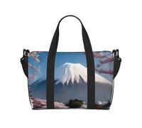 Qwvbn Monte Fuji a principios de primavera, bolso cruzado de viaje, cómodo, ligero e impermeable, adecuado para viajes y uso diario.