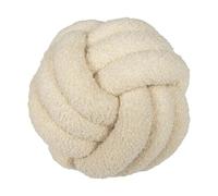 QWWQYDY Cojin Nudos Almohada Enrollable de Lana Cordero, Almohada Bola Tejida a Mano, cojín en Forma for sofá, Sala Estar, Respaldo cabecera(Beige,28cm)