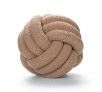 QWWQYDY Cojin Nudos Cojines de Bola Nudo Suave Felpa Anudada, Almohada rellena for Cama, decoración del hogar, cojín, Cintura, sofá Trasero, muñecas, Juguetes for niños(Khaki,S-22CM)