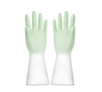 QWWQYDY Guantes Cocina Colorful Gradient Kitchen Gloves Rubber Waterproof Dishwashing Cleaning Household Durable For Cooking(Light green,M)