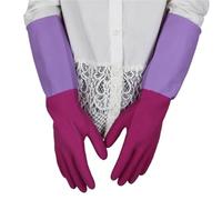 QWWQYDY Guantes Cocina Waterproof Dishwashing Kitchen Clean Tools Household Scrubber High Elasticity Dish Washing Rubber Latex Gloves(L)