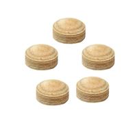 QWWQYDY Tacos De Billar 15Pcs Table Billiards Pool Cue Tips Accessories Artificial Leather End Tips For Club Billiard Players Pub Home Personal Use(10mm)