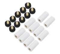 QWWQYDY Tacos De Billar 20 Sets of Billiard Cue Tips, Pool Cue Tip Accessories, 12 White Screw-on Cue Tips, Billiards Sports Accessories