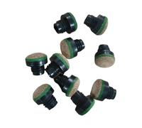 QWWQYDY Tacos De Billar 20Pcs Pool Cue Tips 12mm Repairing Supplies Screw On Portable Replacement Pool Stick Tips Snooker Cue Tips For Billiards Players