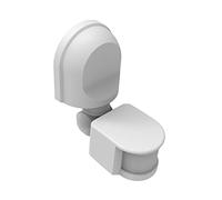 QWYEURO Interruptor Ajustable 1200W/12M máximo del Detector del Sensor de Movimiento de PIR el 180°