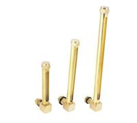 QWZBEIRUK 1PC 3/8" BSP Glass Length 80mm Brass Oil Liquid Level Indicator Sight Glass