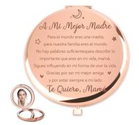 QWZify Regalo Madre Navidad Regalos Dia De La Madre Regalos Originales para El Dia De La Madre Regalos Originales para Madres Espejo Compacto Regalo Mama Cumpleaños Regalo Cumpleaños Madre Regalos
