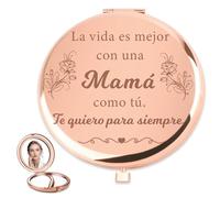 QWZify Regalo Madre Navidad Regalos Originales para Madres Regalos para Mama Regalo Madre Espejo Compacto Regalos Mama Regalo Madre Cumpleaños Ideas Regalos para Madres Regalos para Una Madre