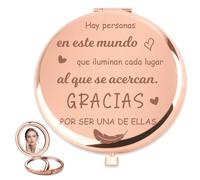 QWZify Regalo Profesora Navidad Infantil Regalos Originales para Profesores Espejo Compacto Regalo Maestra Infantil Regalo para Maestras Regalo Maestra Primaria Catequista Mujer Profesora Primaria