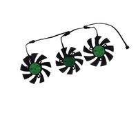 QWZOZST Ventilador de refrigeración para Tarjetas vídeo Asrock Radeon RX 5700 XT, RX5700XT y Taichi X 8G OC, 3 Unidades, T129215SU T128015SU