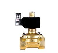 QWZTAEOZA 3/8" 1/2" 1" 1-1/2" 2" Brass Normally Open Solenoid Valve IP65 Pipe Control Switch Valve Water Valve 380V 240V 220V 110V 24V 12V(NPT-110VAC,2 Inch)