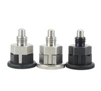 QX213 Pin de localización de acero al carbono, Mini émbolo de índice sin bloqueo/autobloqueo con tratamiento negro, 1 Uds.(M8,QX213-CS)