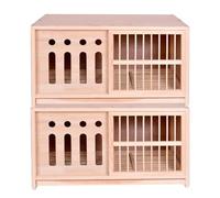 Qxdgoal Jaula Grande para Palomas, Jaula para Pájaros con Puerta Corrediza De Madera Maciza, Caja Nido para Palomas para Exteriores con Puerta A Prueba De Luz, Bandeja Extraíble(35.4IN*2)
