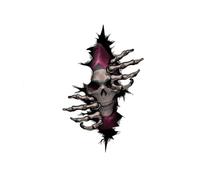 QXDZSW Calcomanía para coche, personajes de terror, calavera, fuerza abierta de la serie agrietada, estilo de automóvil, ventana, cuerpo, Halloween