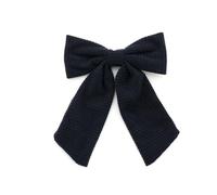 QXDZSW - Diadema de pelo a cuadros para niñas, con lazo grande, acolchada, accesorios para el pelo, diadema