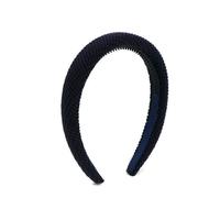 QXDZSW - Diadema de pelo a cuadros para niñas, con lazo grande, acolchada, accesorios para el pelo, diadema