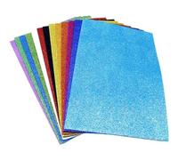 QXDZSW - Paquete de 5 bolsas de espuma con purpurina para álbumes de recortes, esponja, decoración de cartulina, papel para manualidades, papel de origami, material de envoltura de flores