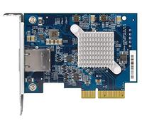 QXG-10G1T QNAP Tarjeta de ampliación de Red de 10GbE de un Solo Puerto (10 GBASE-T) 10GbE, PCIe Gen3 X4, Soporte Discreto precargado, Incluye Soportes Planos y Altura Completa.