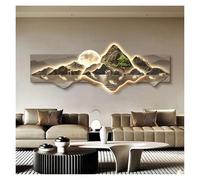 Qxgylz Arte De Pared LED, Pared Decorativo 3D con Luz LED, Escultura Creativa, Decoración Silencioso Colgante para El Hogar, para Salón, Dormitorio, Oficina, Entrada(B,100cm/39.4in)