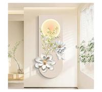 Qxgylz Decorazione Murale 3D LED, Porcellana Cristallina Arte Murale, Scultura Da Parete Illuminate, Arte Murale 3D Paesaggio, Quadro Murale LED, per Ingresso, Ufficio(A,120x60cm/47.2x23.6in)