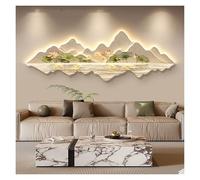 Qxgylz Lámparas De Pared Modernas LED, Pared Decorativo 3D con Luz LED, Decoración Colgante para El Hogar, Mural De Paisaje Moderno Y Creativo, Ideal para Salón, Dormitorio(B,L100XW35cm)