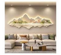 Qxgylz Lámparas De Pared Modernas LED, Pared Decorativo 3D con Luz LED, Decoración Colgante para El Hogar, Mural De Paisaje Moderno Y Creativo, Ideal para Salón, Dormitorio(A,L100XW35cm)